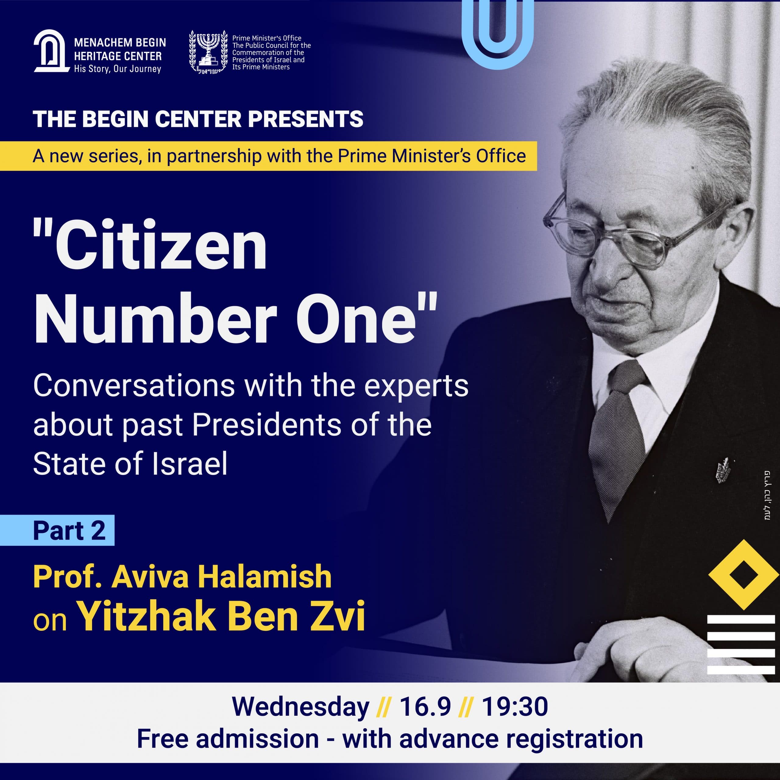 Citizen Number One" – Yitzhak Ben Zvi"