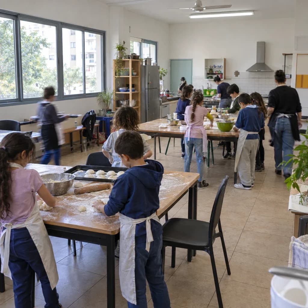 העשרה חוג בישול ואפיה - בישול ואפיה גיל 4-6