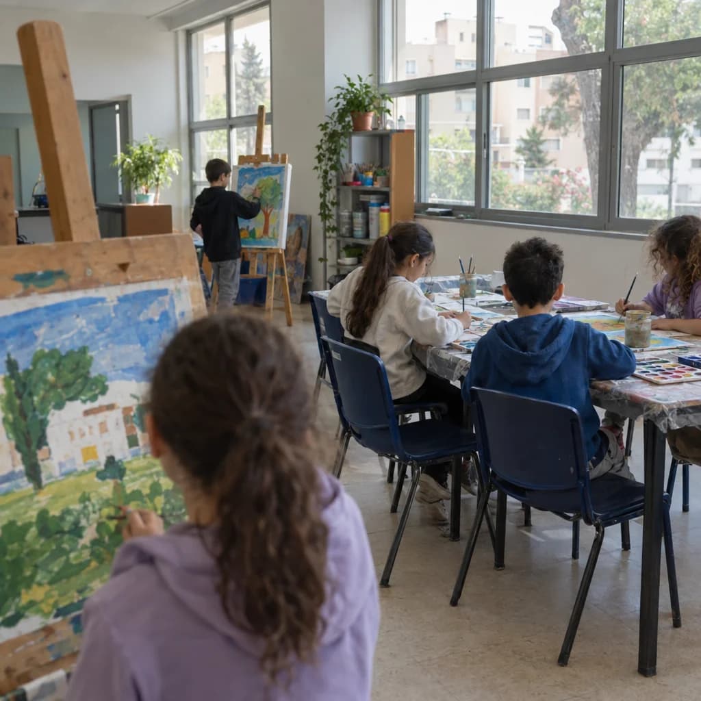 העשרה ילדים ונוער ציור ורישום - ציור ורישום כיתה ה-ז