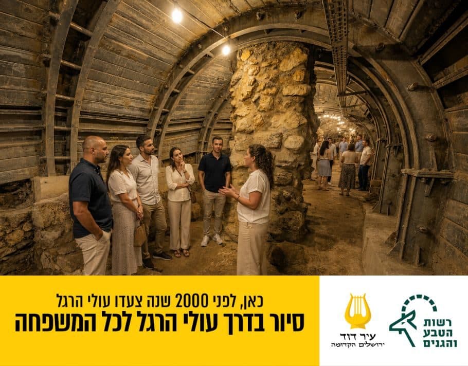 סיור מודרך בדרך עולי הרגל