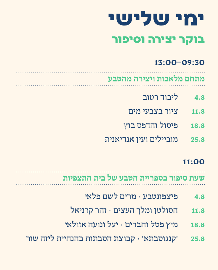 ליבוד רטוב — מתחם מלאכות ויצירה מהטבע
